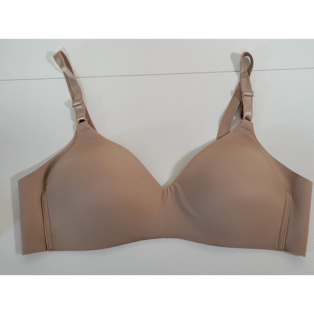 Warner's Wire Free T-Shirt Bra 38B Beige 01056 Adjustable Straps 1951